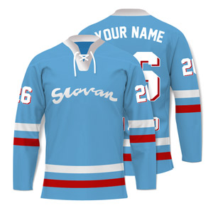 Light blue retro jersey Slovan 70s
