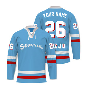 Light blue retro jersey Slovan 70s for kids