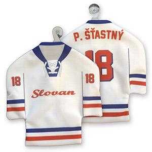 Minijersey Slovan hockey white 70s