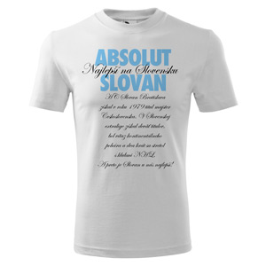 White t-shirt Absolut Slovan