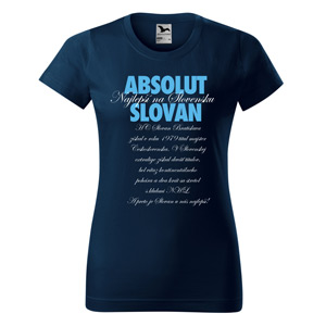 Biele dámske tričko Absolut Slovan
