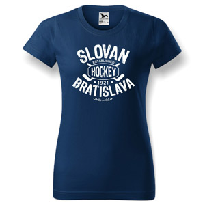 Blue t-shirt Slovan Bratislava hockey for woman