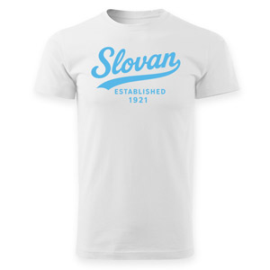 White t-shirt Slovan Established 1921