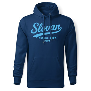Blue Hoodie Slovan Established 1921