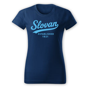 Blue t-shirt Slovan Established 1921 for woman