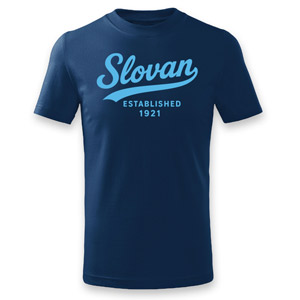 Blue t-shirt Slovan Established 1921 for kids
