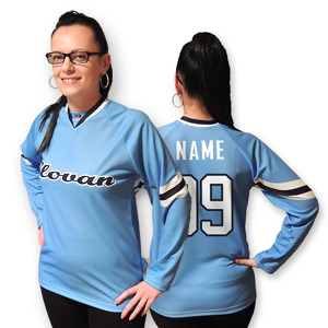 Light-blue jersey Slovan for woman