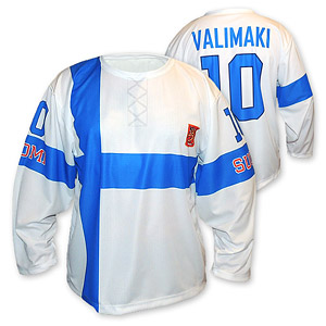 Hokejový dres Fínsko biely retro