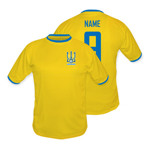 Futbalový žltý dres Ukrajina