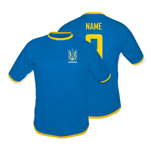 Futbalový modrý dres Ukrajina