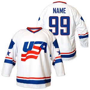 Hokejový dres USA biely 2