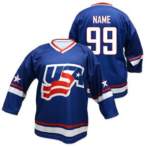 Hokejový dres USA modrý 2
