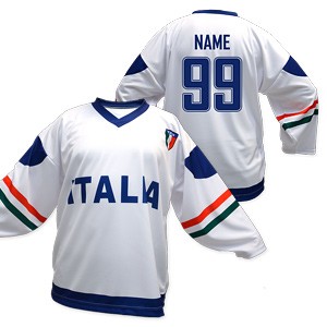 Hokejový dres Taliansko biely