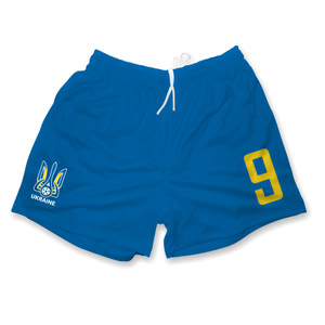 Futbalové trenky Ukrajina modré