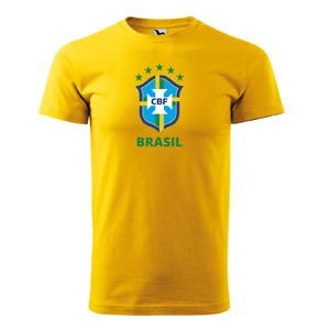 Žlté tričko Brazília futbal
