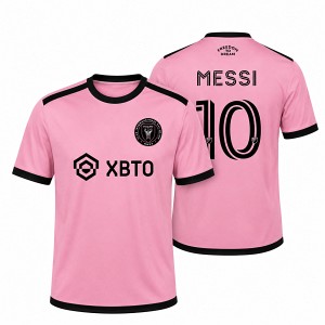 Pink football jersey Inter Miami for kids
