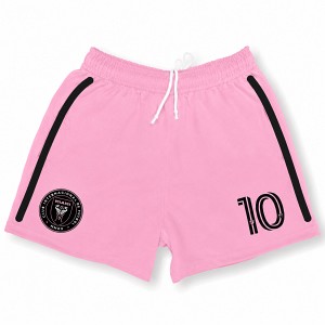Pink football shorts Inter Miami for kids