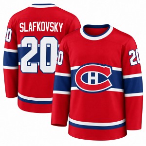 Červený fan dres Monreal Canadiens s vlastným menom a číslom 4XL+