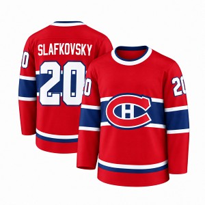Červený detský fan dres Monreal Canadiens s vlastným menom a číslom