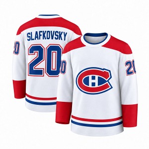 Biely detský fan dres Monreal Canadiens s vlastným menom a číslom