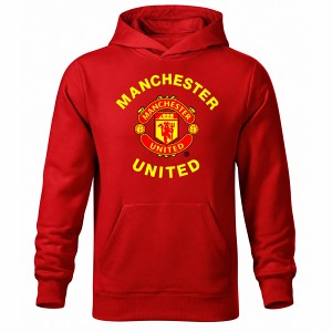 Detská červená mikina Manchester United