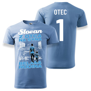 Lightblue t-shirt BELASÁ RODINA Z OTCA NA SYNA