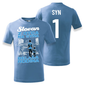 LightBlue t-shirt BELASÁ RODINA Z OTCA NA SYNA  for kids