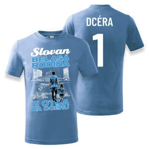 Lightblue t-shirt BELASÁ RODINA - Z OTCA NA DCÉRU for kids