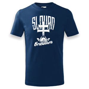 Blue t-shirt Slovan Bratislava cross