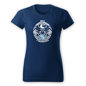Blue t-shirt Slovan Bieli Jastrabi 1969 for woman