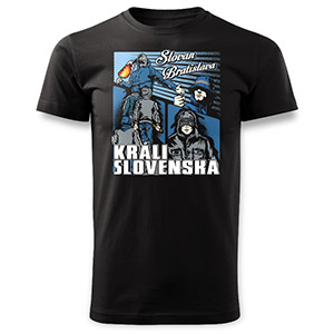 Black t-shirt Slovan Bratislava - Králi Slovenska