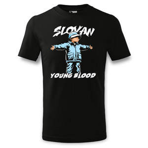 Black t-shirt Slovan Young Blood for kids