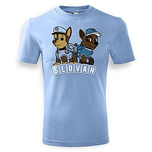 Light blue t-shirt Slovan Paw patrol for kids