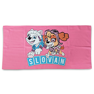 Pink towel Slovan Paw Patrol