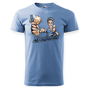 Light blue t-shirt  Slovan - My máme Lóve