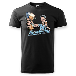 Black t-shirt Slovan Bratislava - My máme lóve