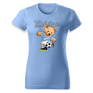 Light blue t-shirt Slovan -Teddy bear Tehelne Pole for woman