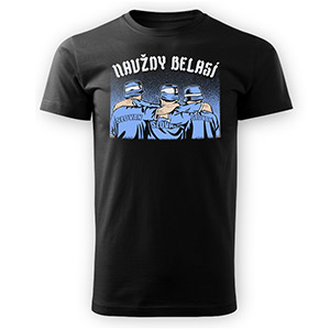 Black t-shirt Slovan - Navždy belasí