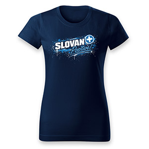 Blue t-shirt Slovan positive + , for woman