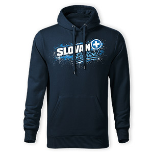Blue hoodie Slovan Positive +