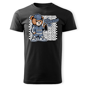 Black t-shirt Teddy bear 