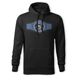 Black hoodie Old School 1919