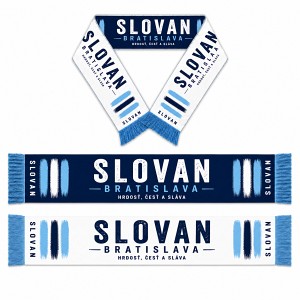 White-blue printing scarf Slovan Bratislava