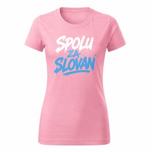 Pink t-shirt Spolu za Slovan for woman