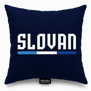 Tmavomodrý vankúšik Slovan