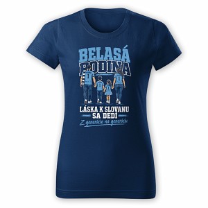 Blue t-shirt Slovan-Belasá rodina for woman