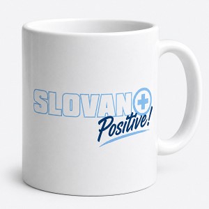 Biely hrnček Slovan Positive +
