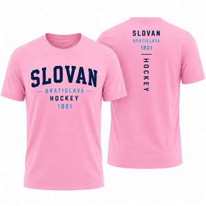Ružové tričko Slovan Bratislava hockey