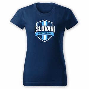 Modré dámske tričko Slovan Bratislava