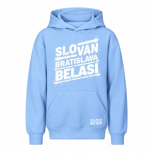 Detská belasá mikina Slovan Bratislava belasí, Moje mesto, môj klub